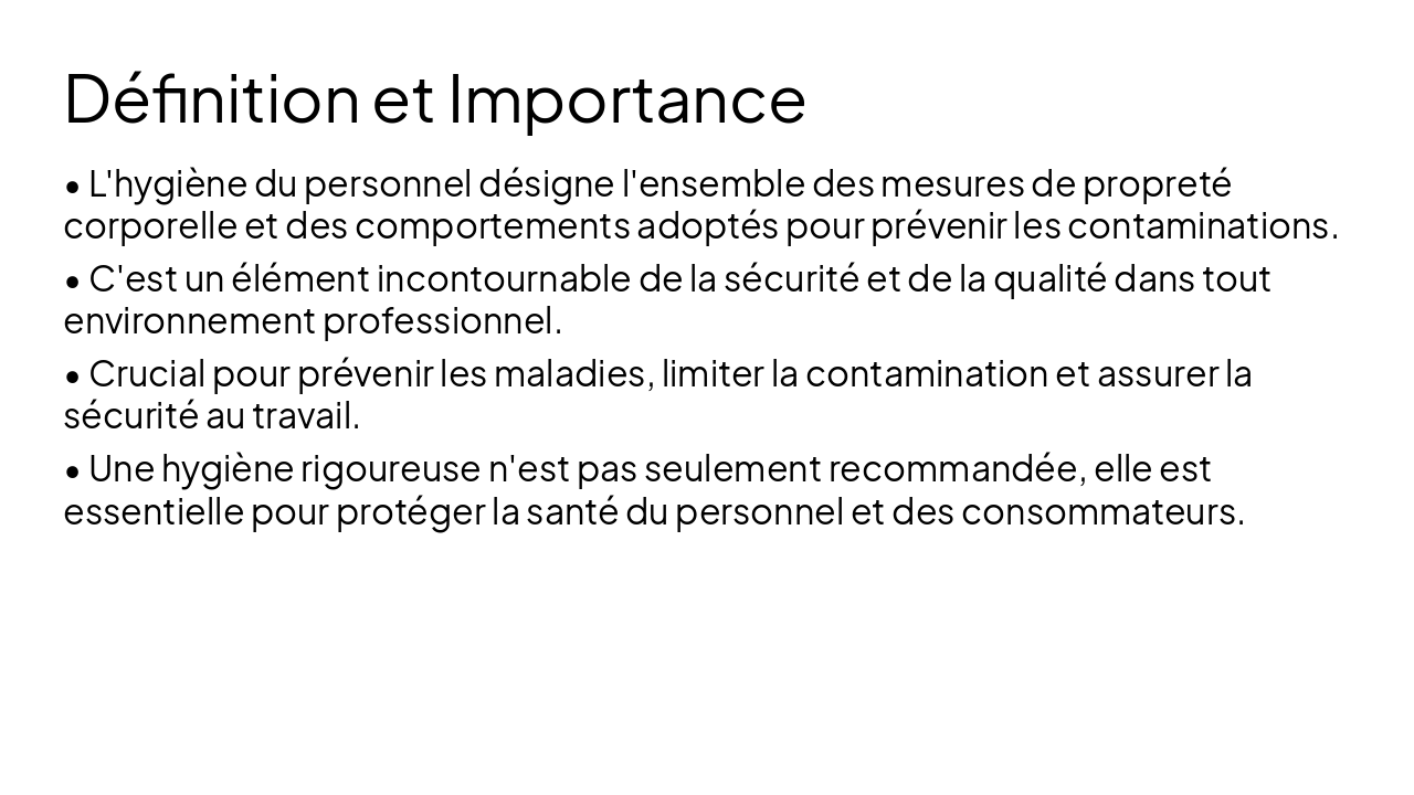 Slide 4 - Définition et Importance