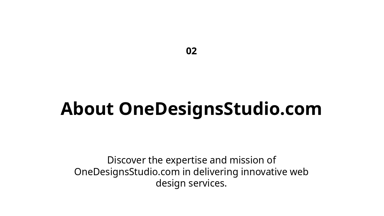 Slide 3 - About OneDesignsStudio.com