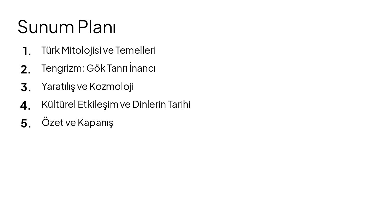 Slide 2 - Sunum Planı