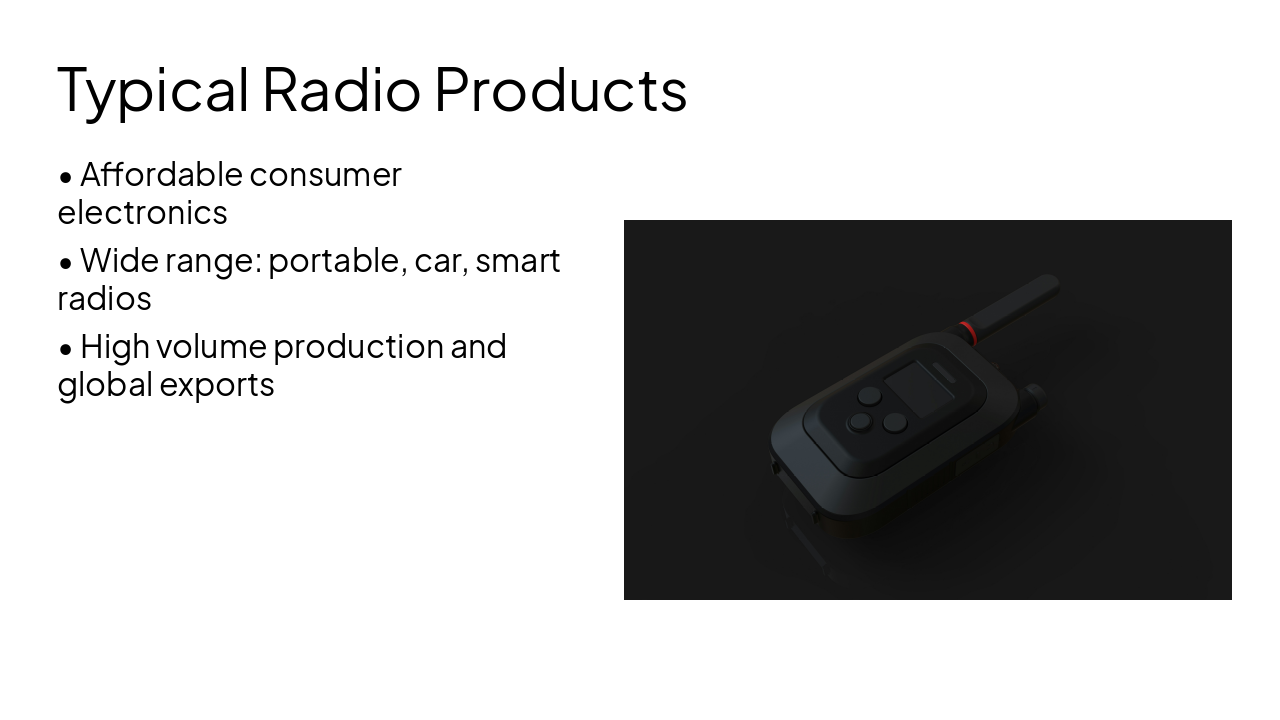 Slide 6 - Typical Radio Products