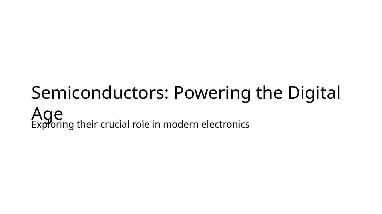 Semiconductors: Powering the Digital Age (38 chars)
