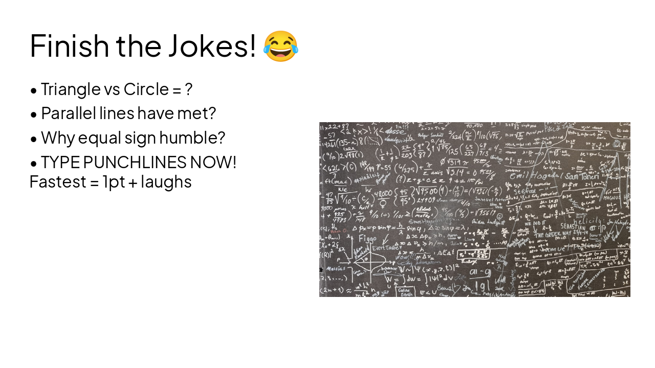 Slide 10 - Finish the Jokes! ๐