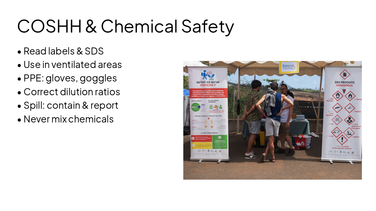 Slide 16 - COSHH & Chemical Safety