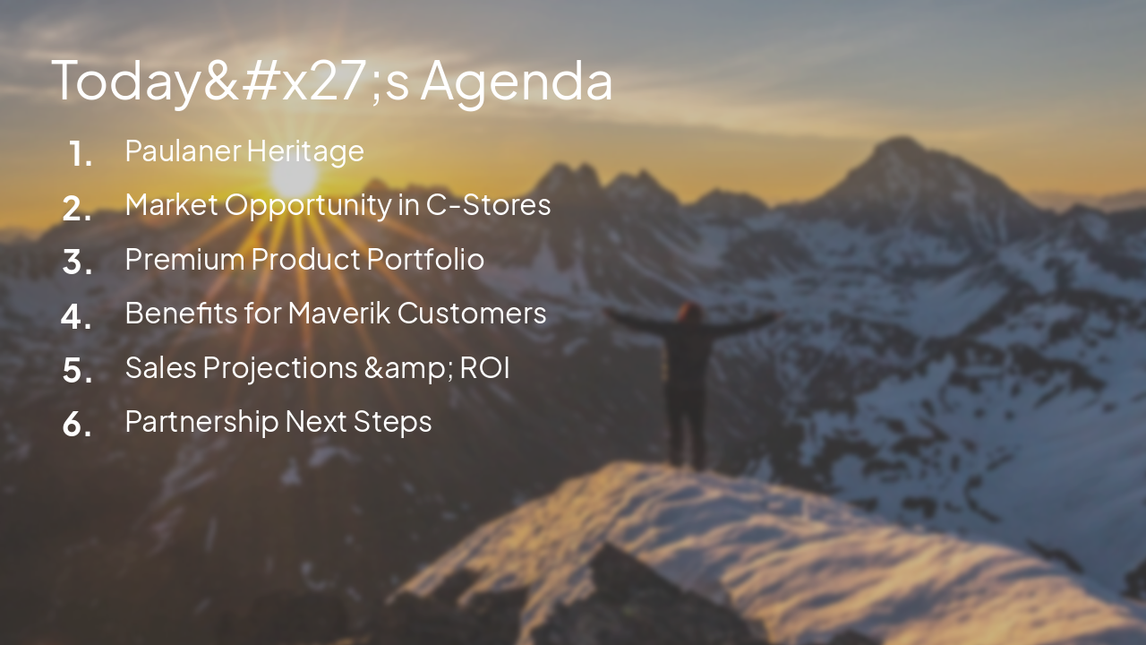 Slide 2 - Today's Agenda