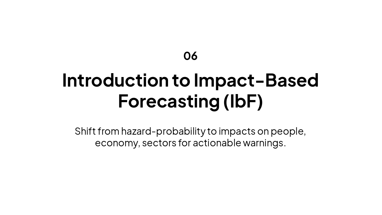 Slide 7 - Introduction to Impact-Based Forecasting (IbF)