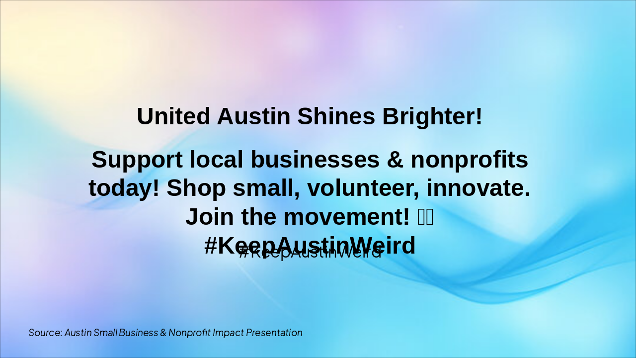 Slide 9 - Call to Action: Celebrate Unity & Innovation