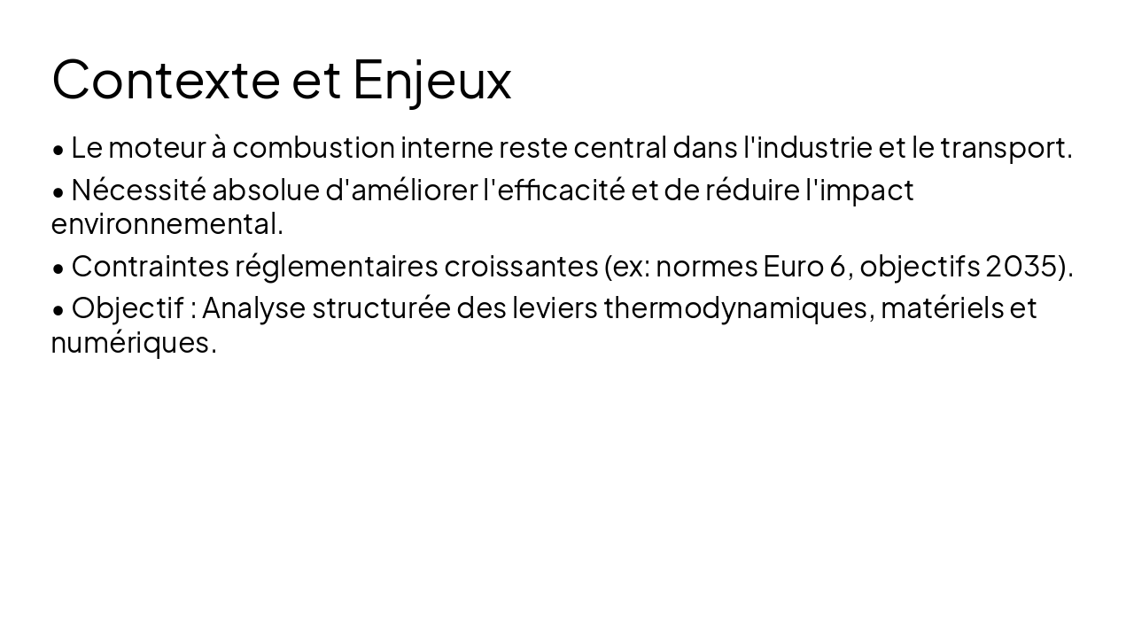 Slide 4 - Contexte et Enjeux