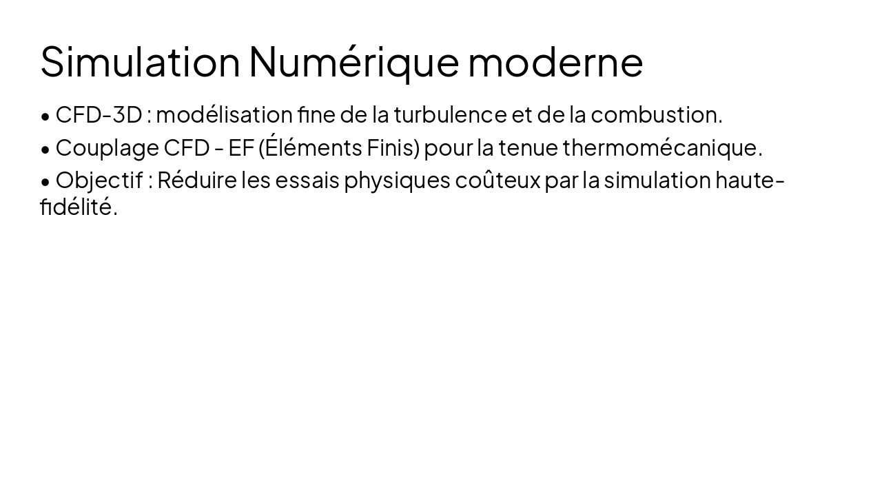 Slide 13 - Simulation Numérique moderne