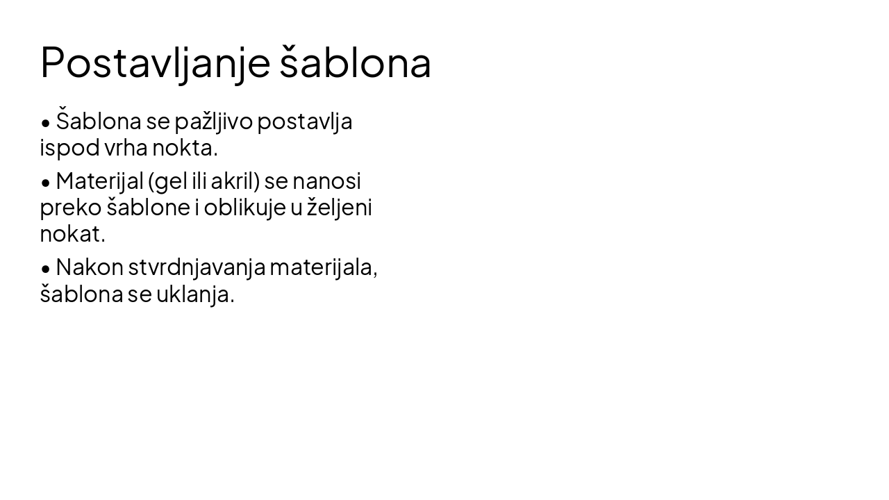 Slide 5 - Postavljanje šablona