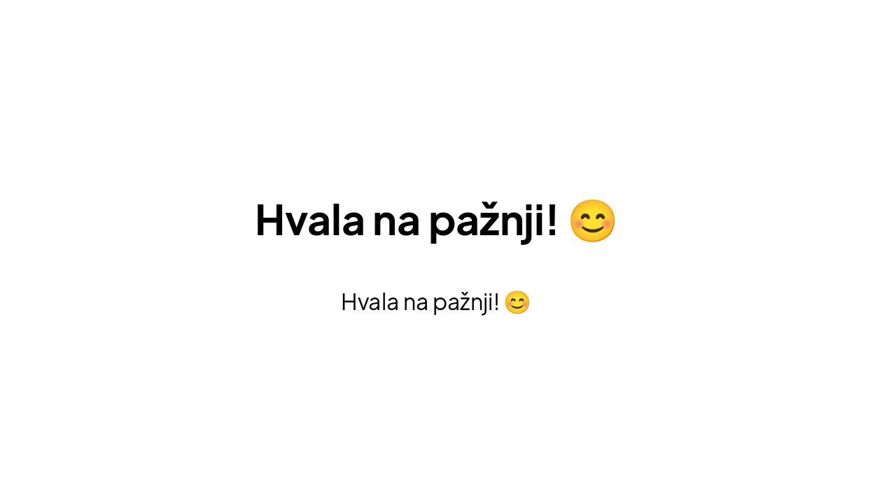 Slide 7 - Zahvala