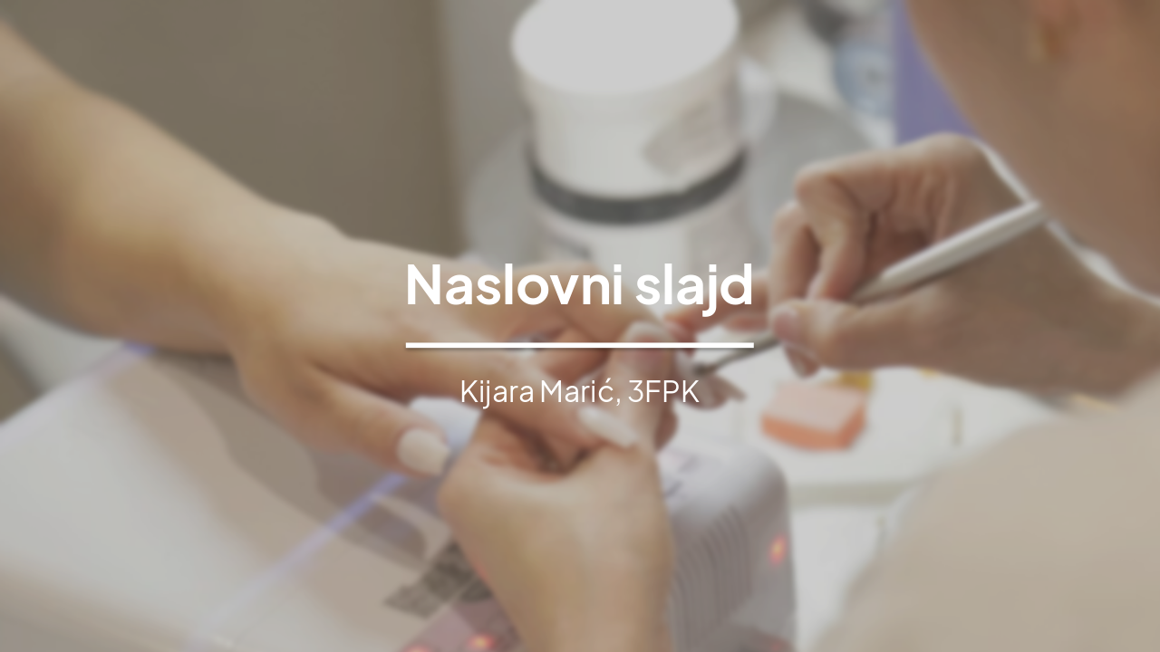 Slide 1 - Naslovni slajd