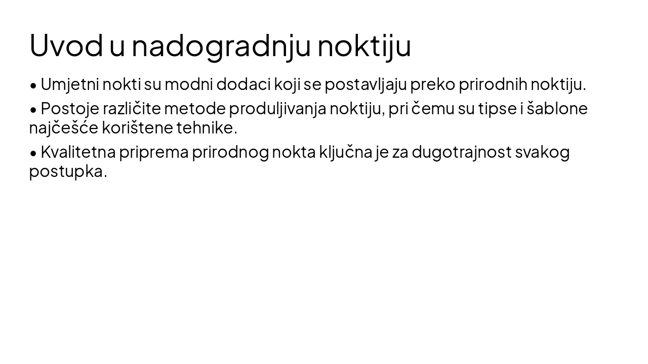 Slide 2 - Uvod u nadogradnju noktiju