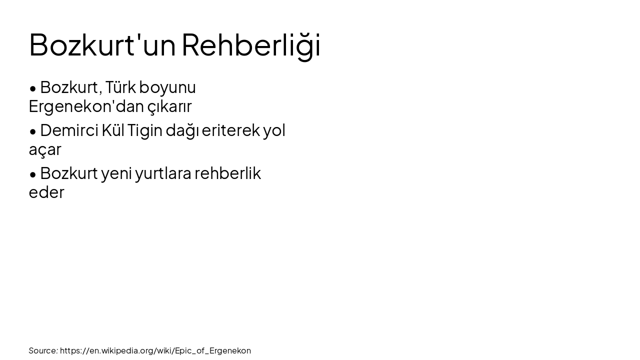 Slide 6 - Bozkurt'un Rehberliği