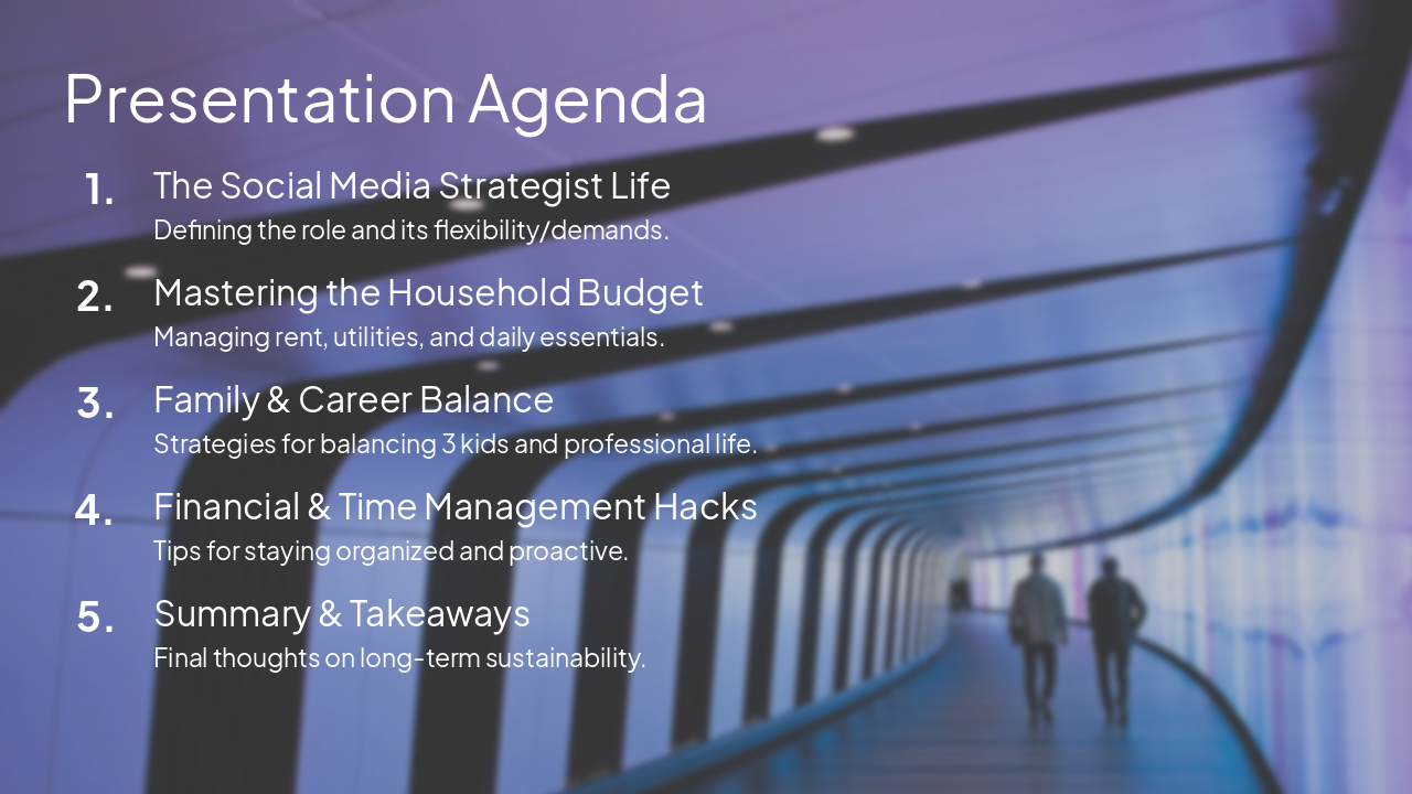 Slide 2 - Presentation Agenda