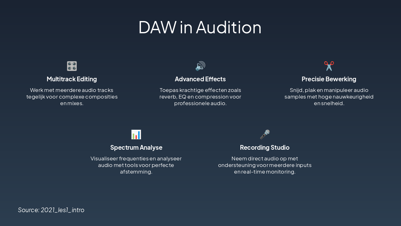 Slide 7 - DAW in Audition
