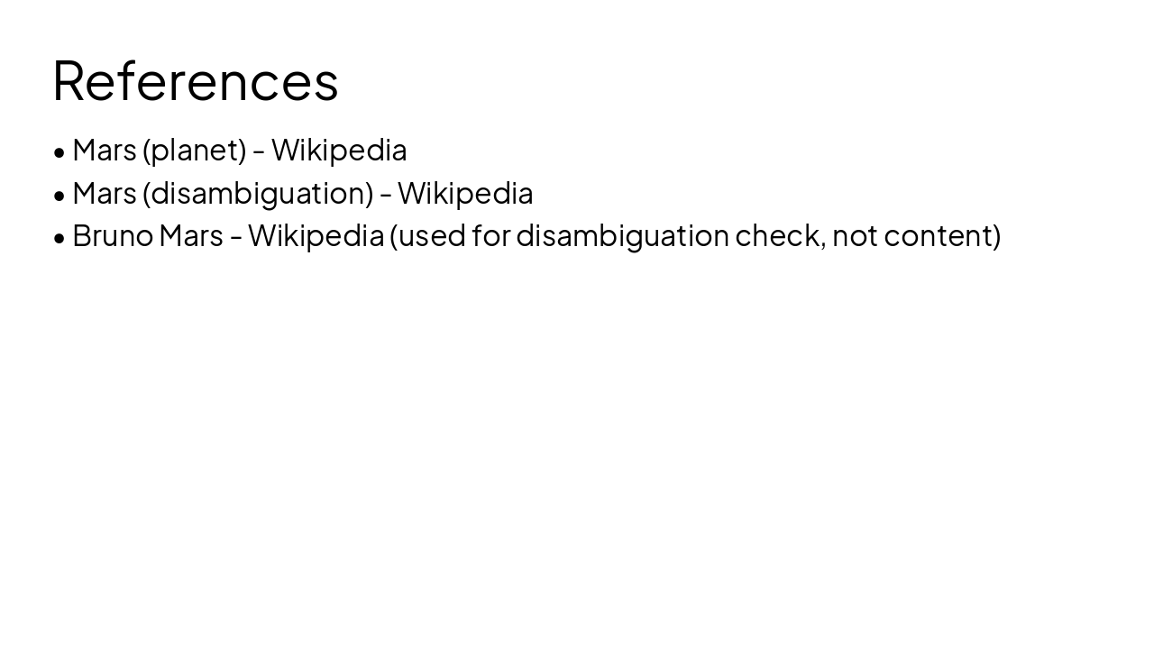 Slide 15 - References