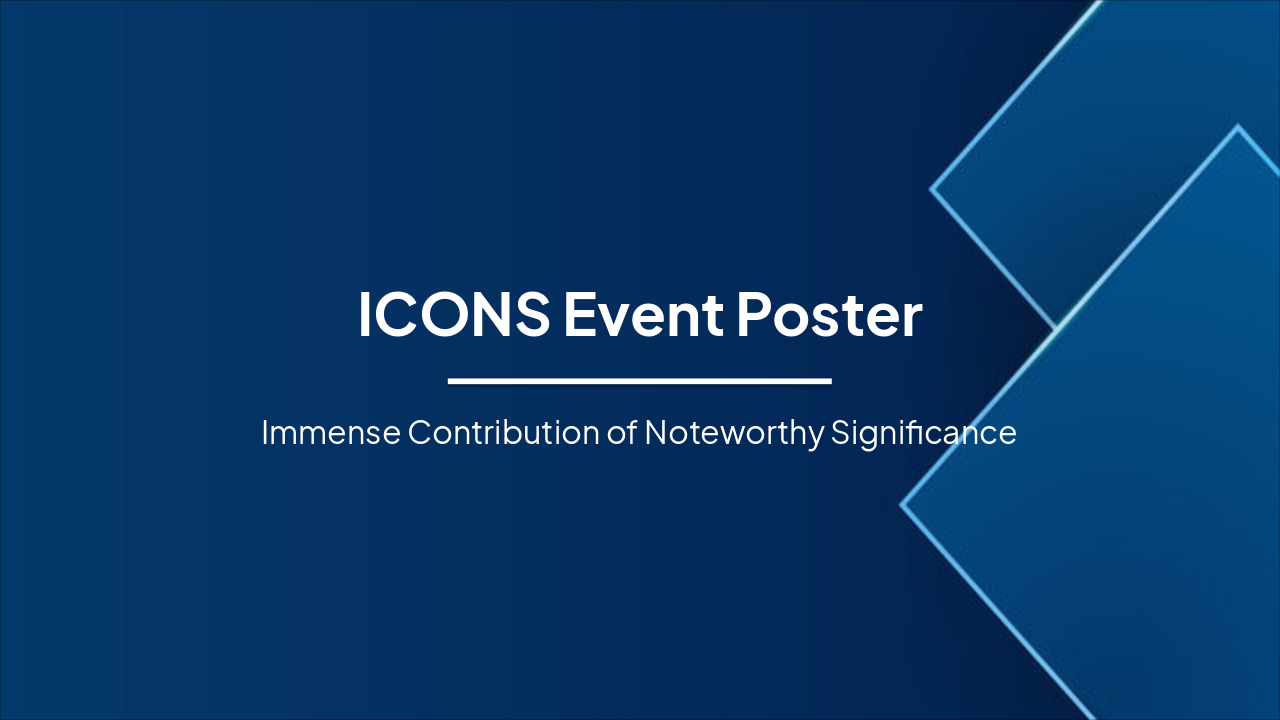 Slide 1 - ICONS Event Poster