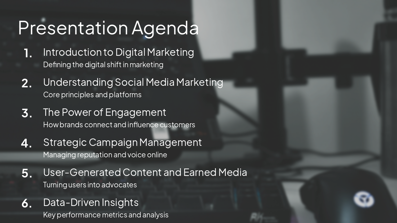 Slide 2 - Presentation Agenda