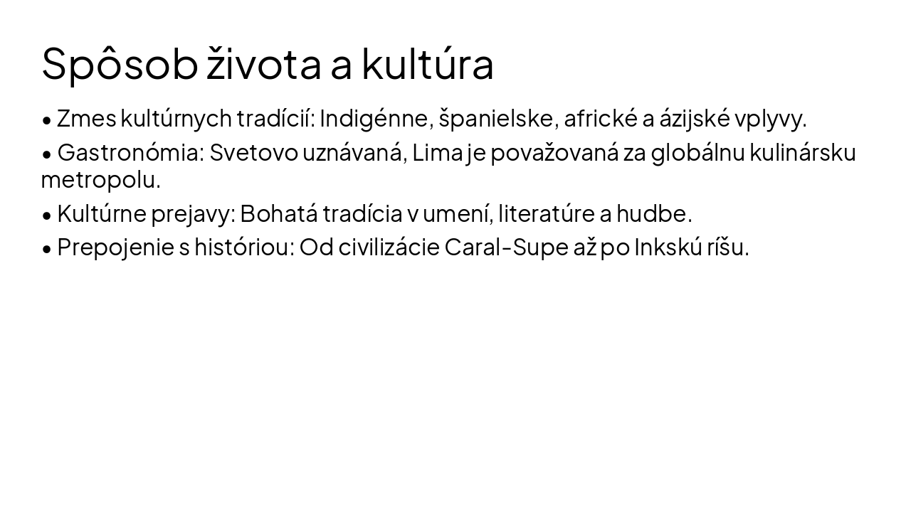 Slide 8 - Spôsob života a kultúra