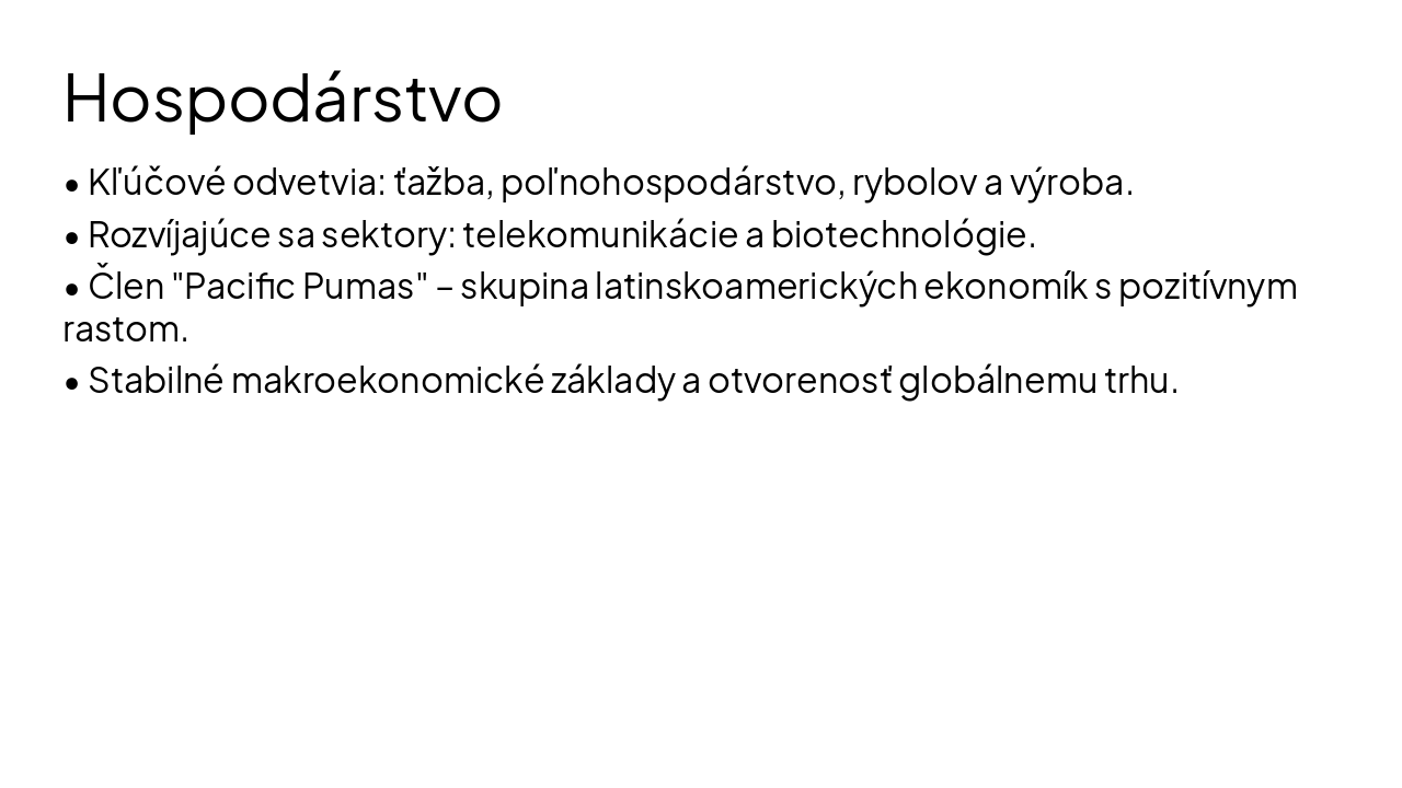 Slide 4 - Hospodárstvo