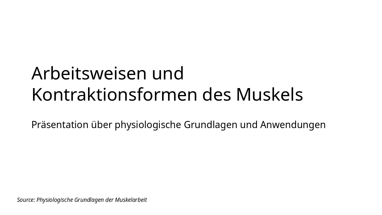 Muscle Contractions: Types and Workings