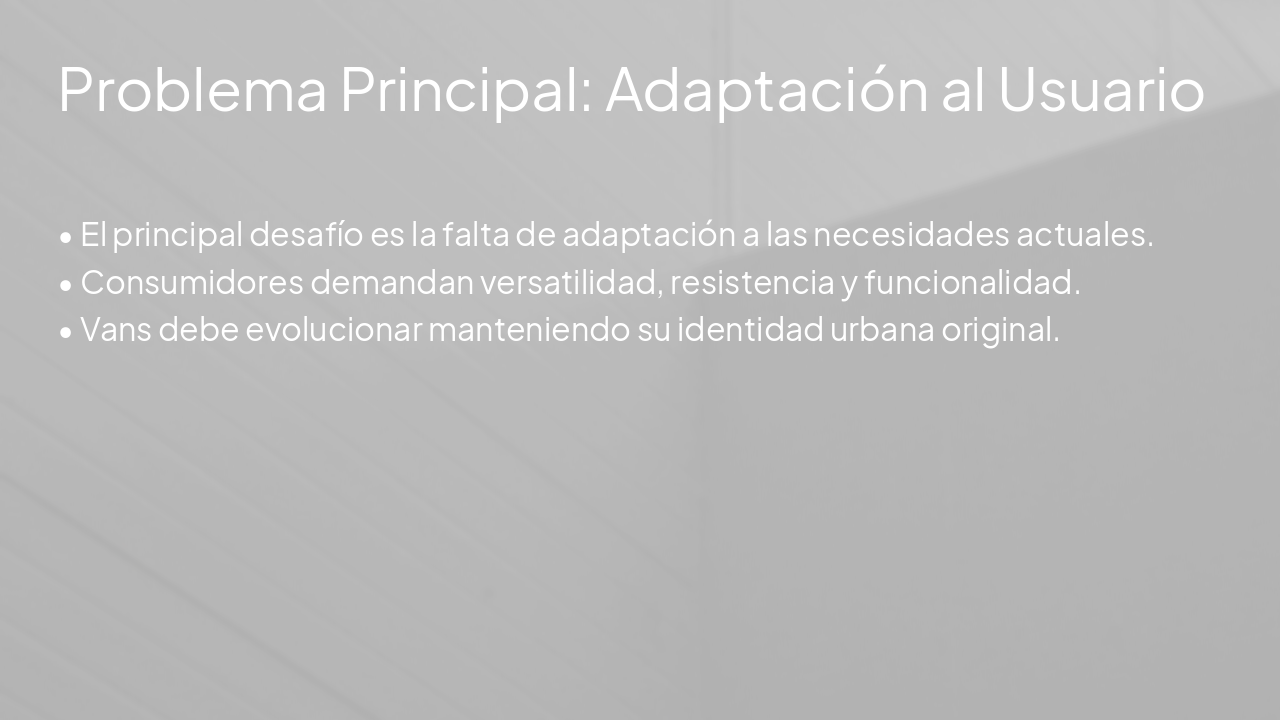 Slide 4 - Problema Principal: Adaptación al Usuario