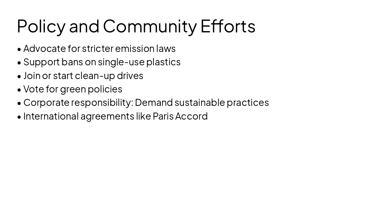 Slide 9 - Policy and Community Efforts