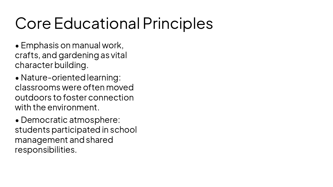 Slide 8 - Core Educational Principles