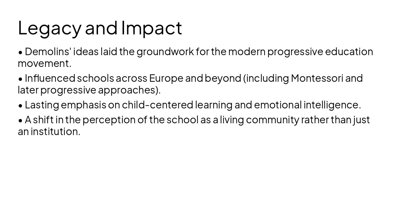 Slide 9 - Legacy and Impact