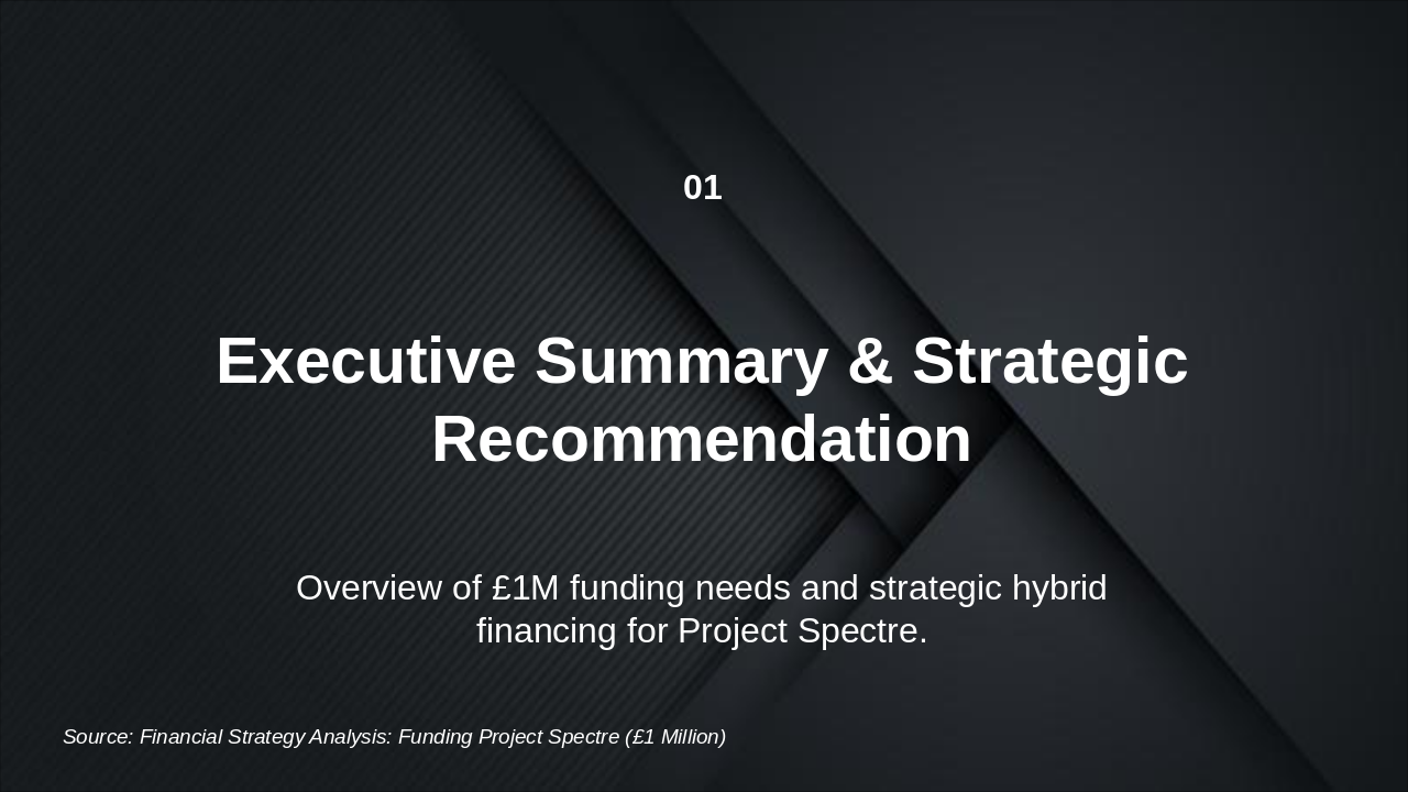 Slide 1 - Executive Summary & Strategic Recommendation