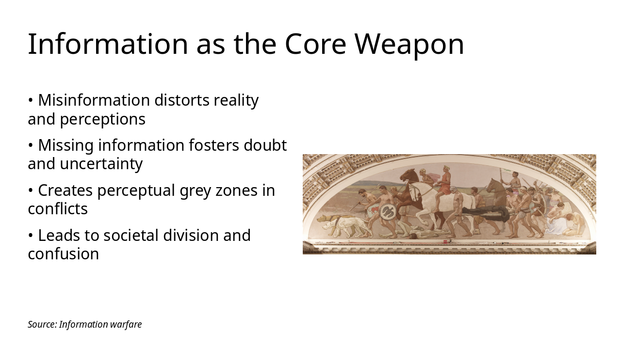 Slide 9 - Information as the Core Weapon