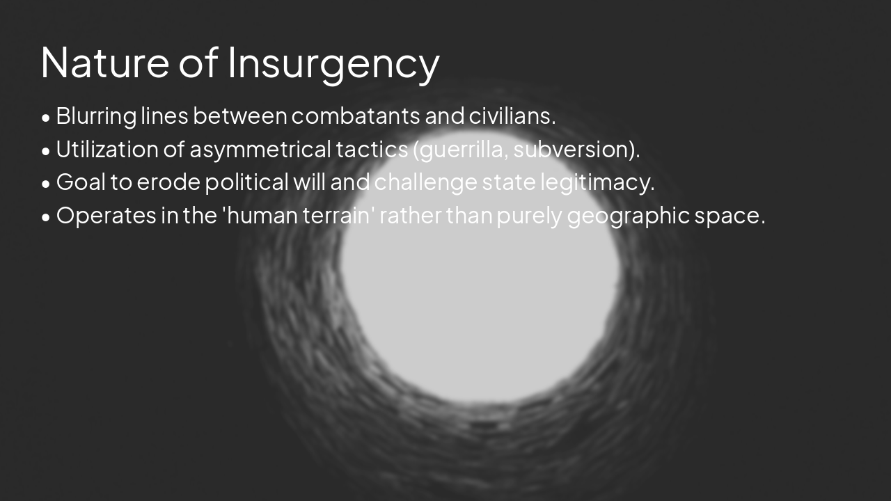 Slide 3 - Nature of Insurgency