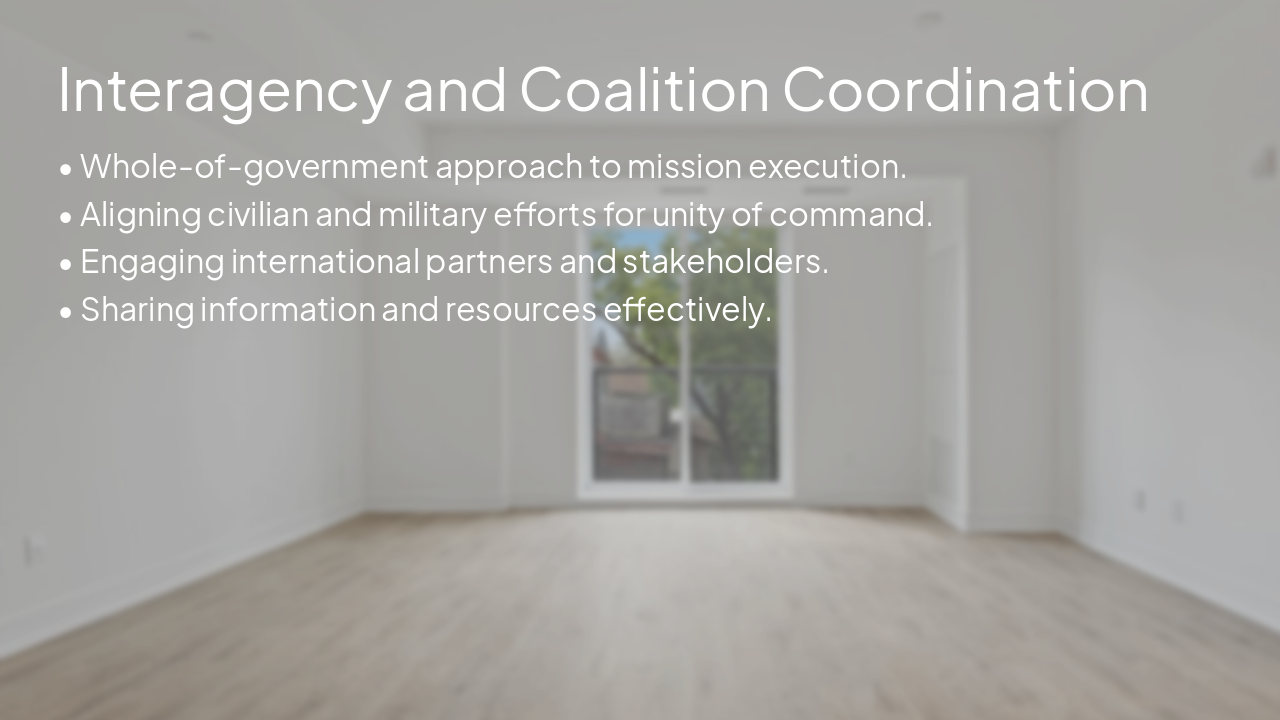 Slide 10 - Interagency and Coalition Coordination