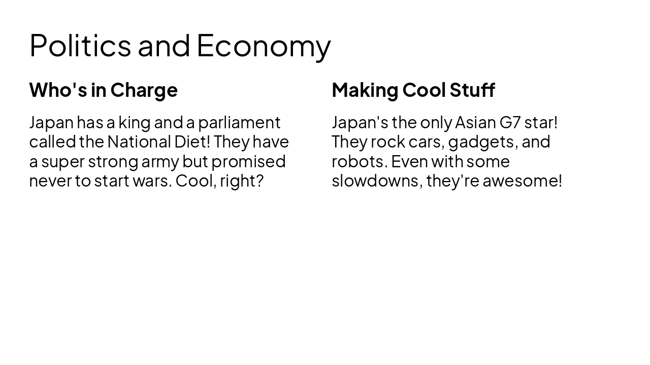 Slide 5 - Politics and Economy