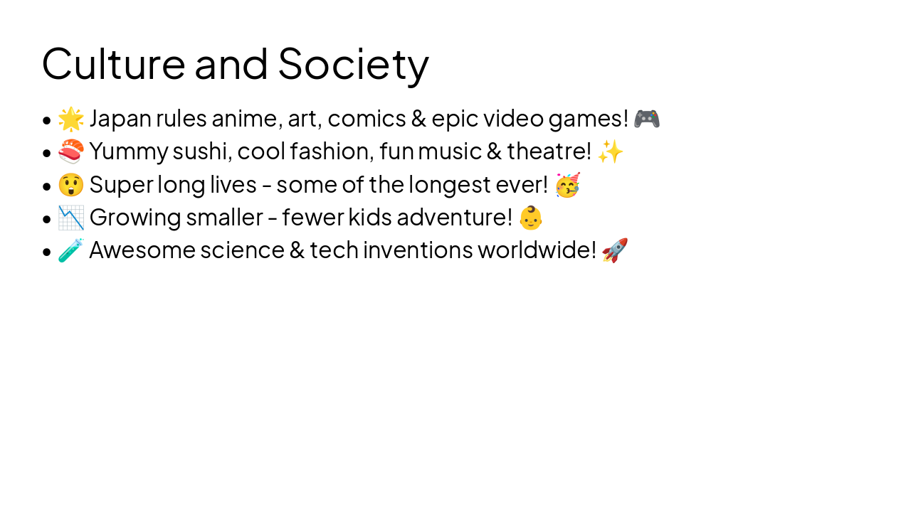 Slide 6 - Culture and Society
