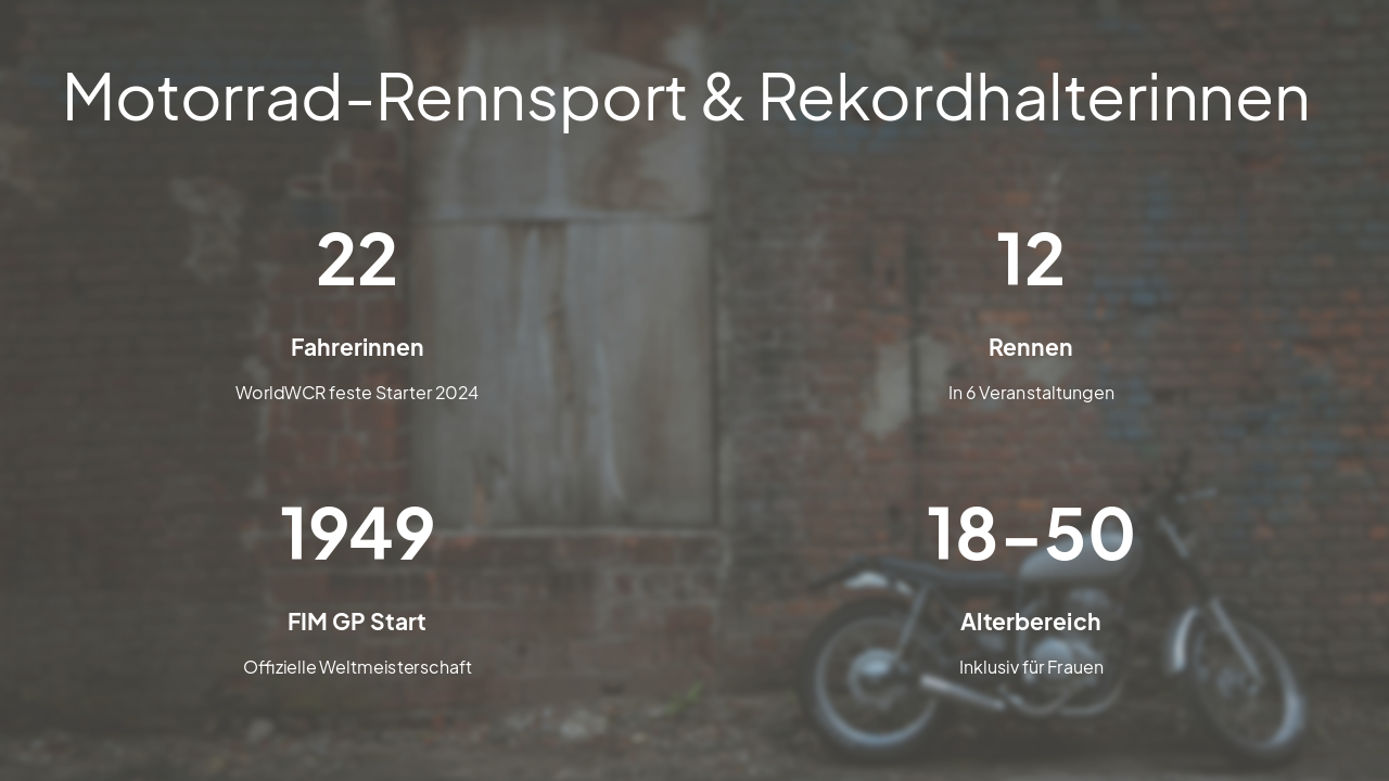 Slide 12 - Motorrad-Rennsport & Rekordhalterinnen