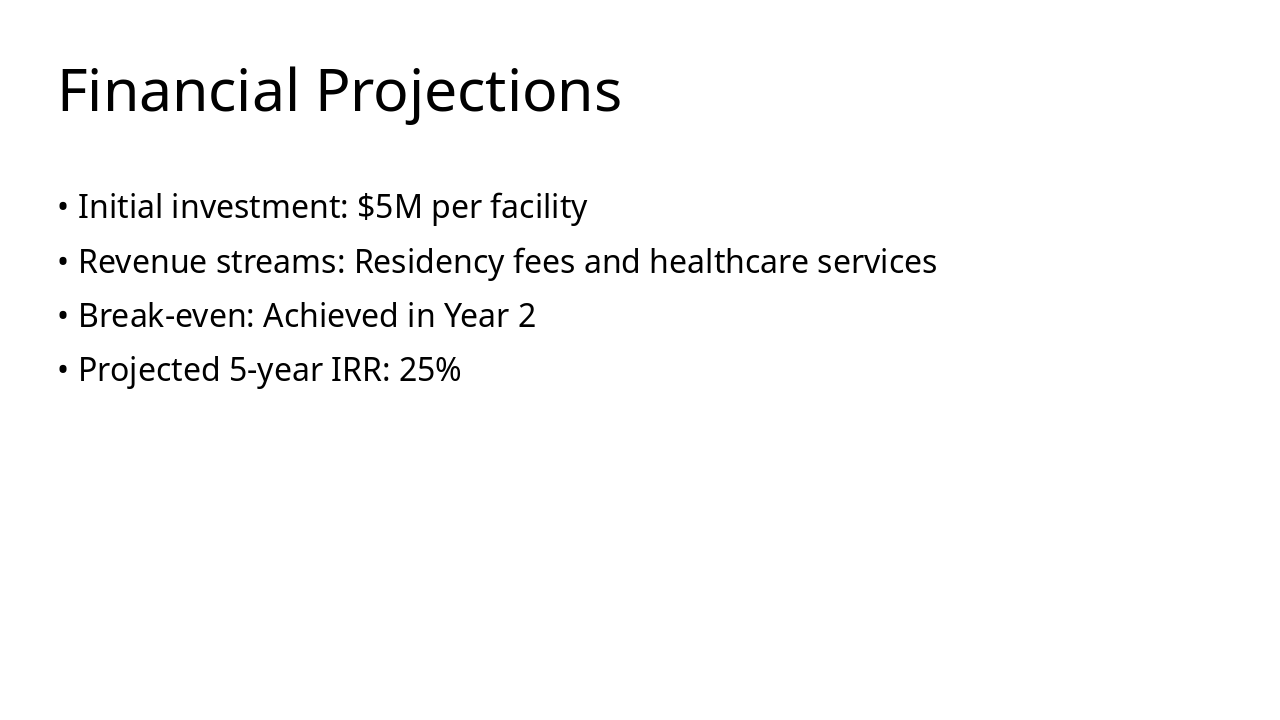Slide 9 - Financial Projections
