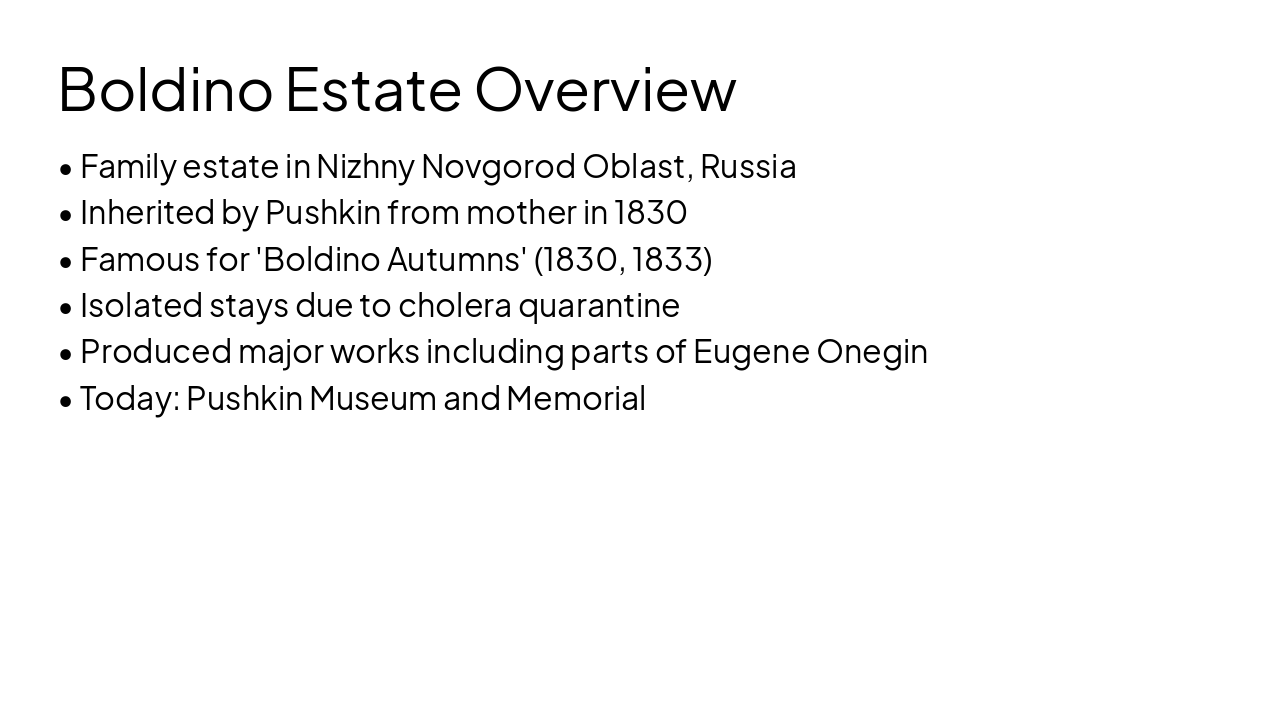Slide 4 - Boldino Estate Overview