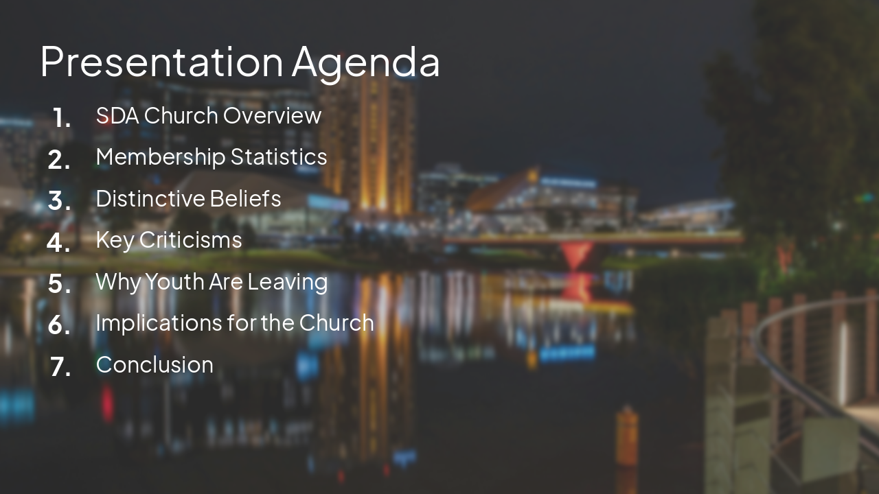 Slide 2 - Presentation Agenda