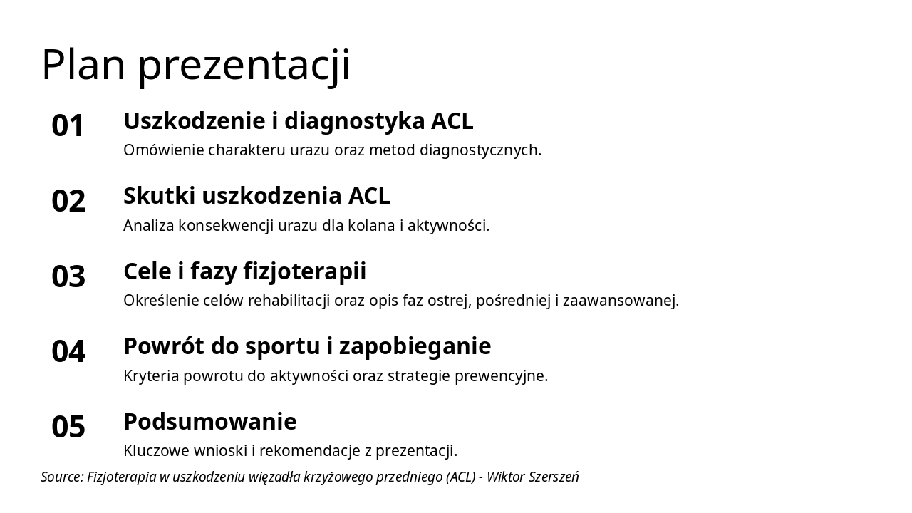 Slide 2 - Plan prezentacji
