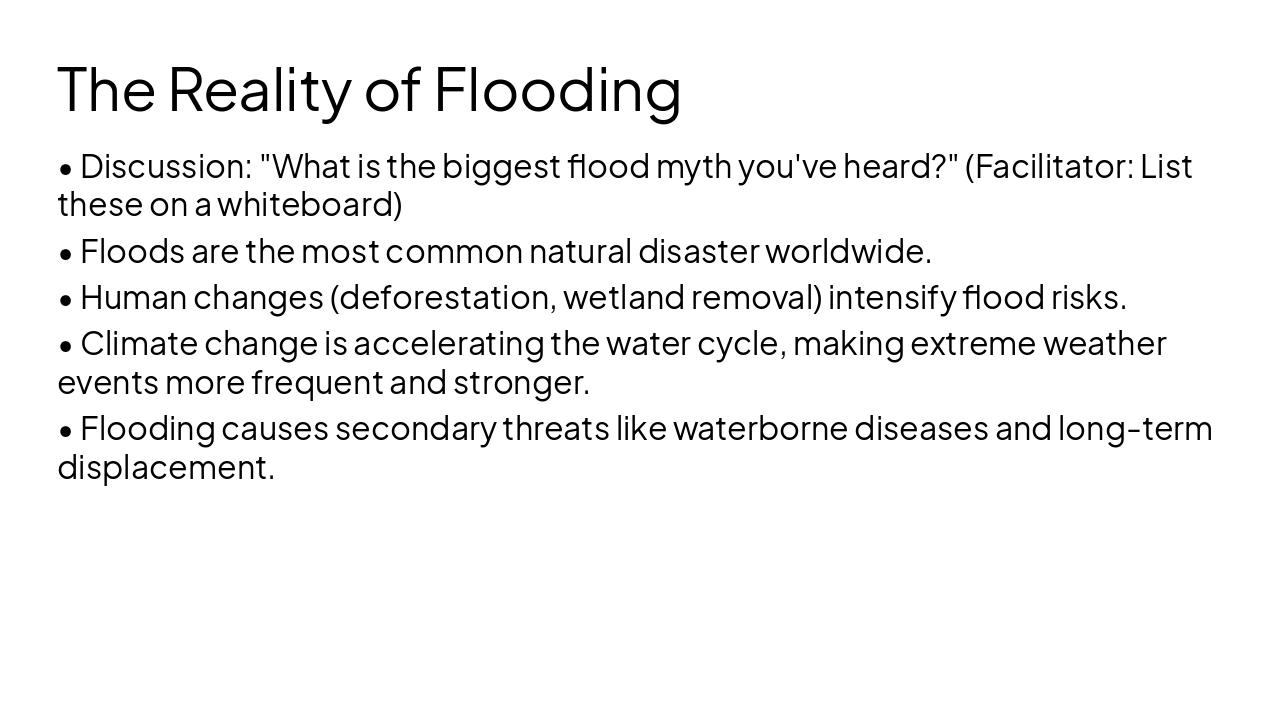 Slide 4 - The Reality of Flooding