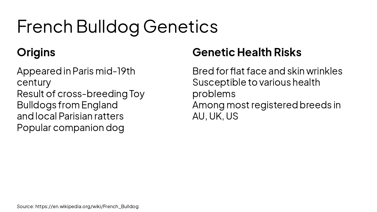 Slide 7 - French Bulldog Genetics