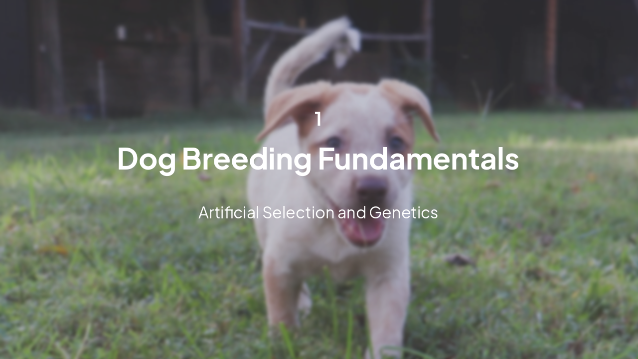 Slide 3 - Dog Breeding Fundamentals
