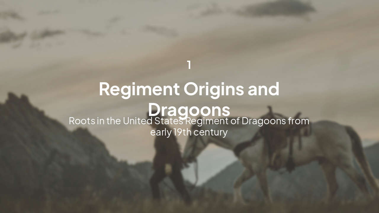 Slide 3 - Origins of the 1st Cavalry