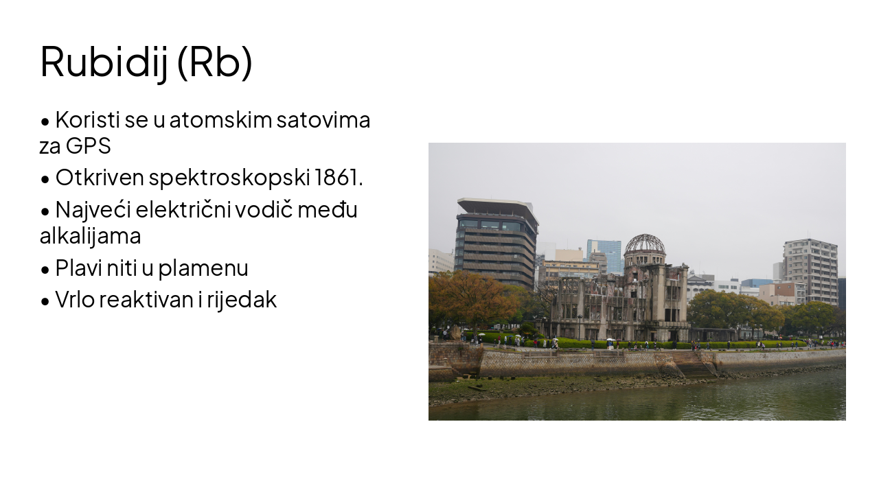 Slide 7 - Rubidij (Rb)