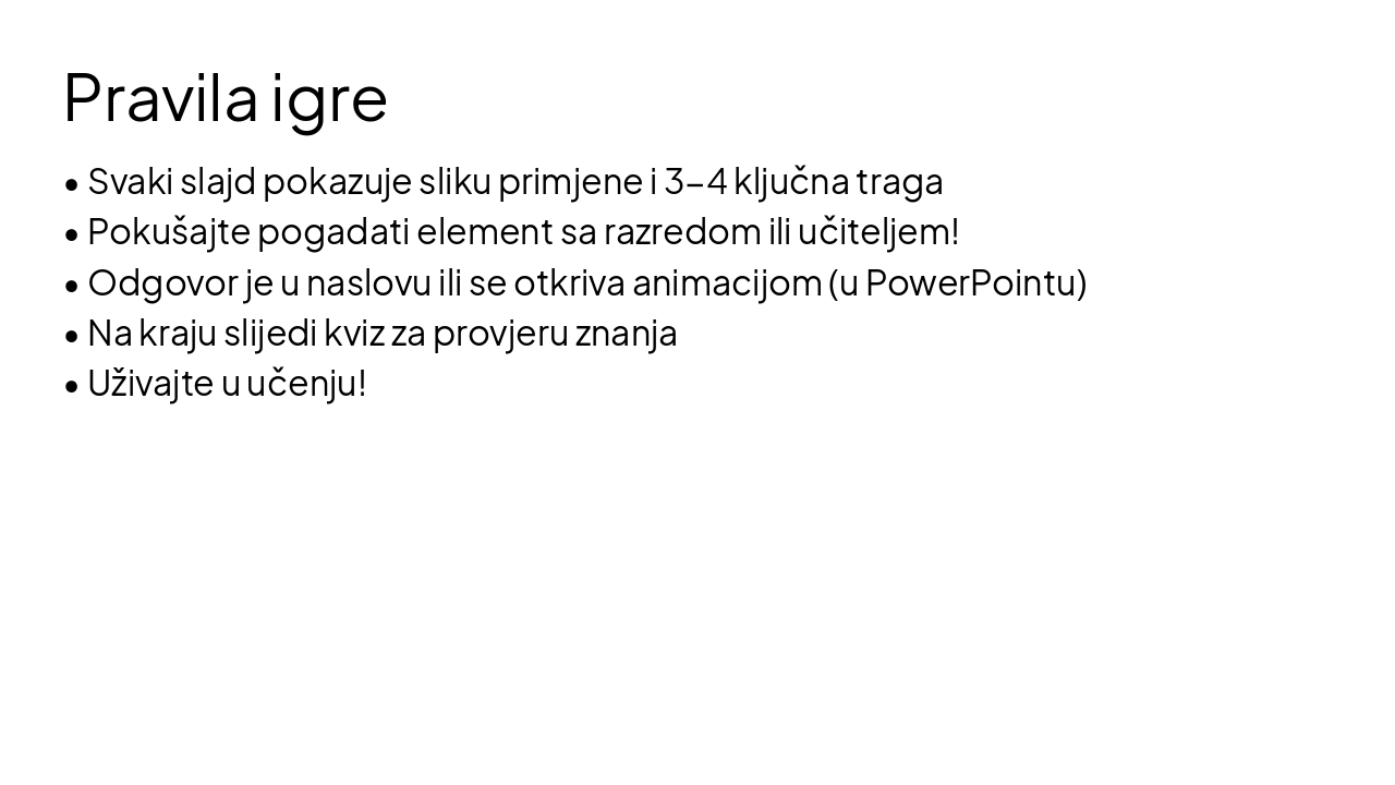 Slide 2 - Pravila igre