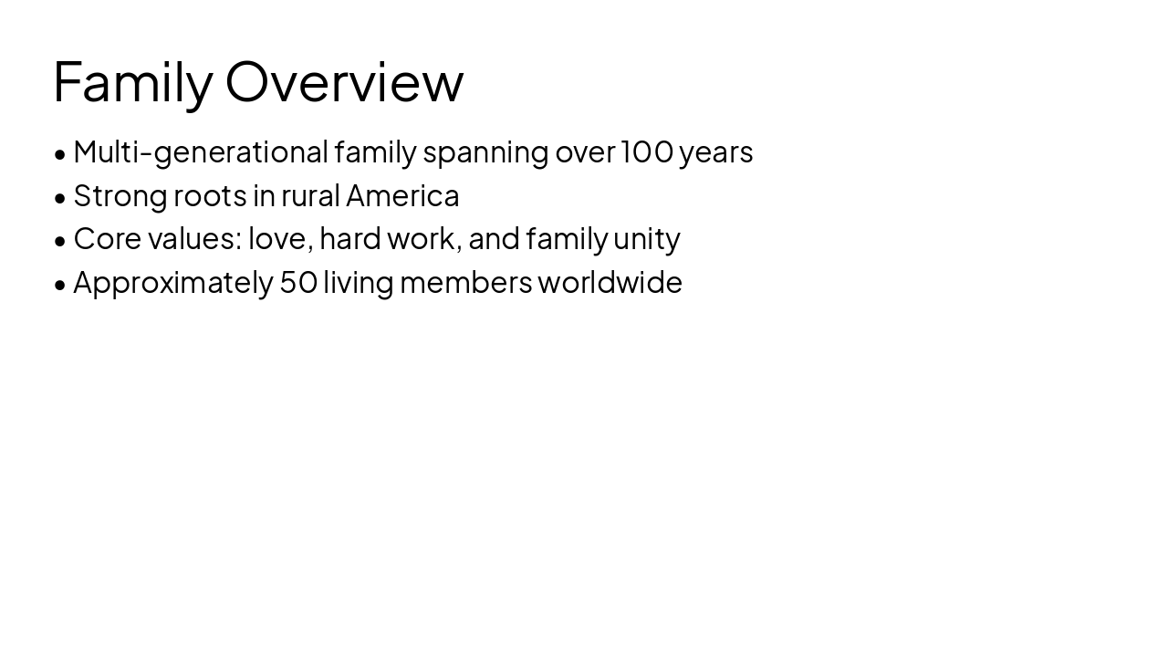 Slide 4 - Family Overview