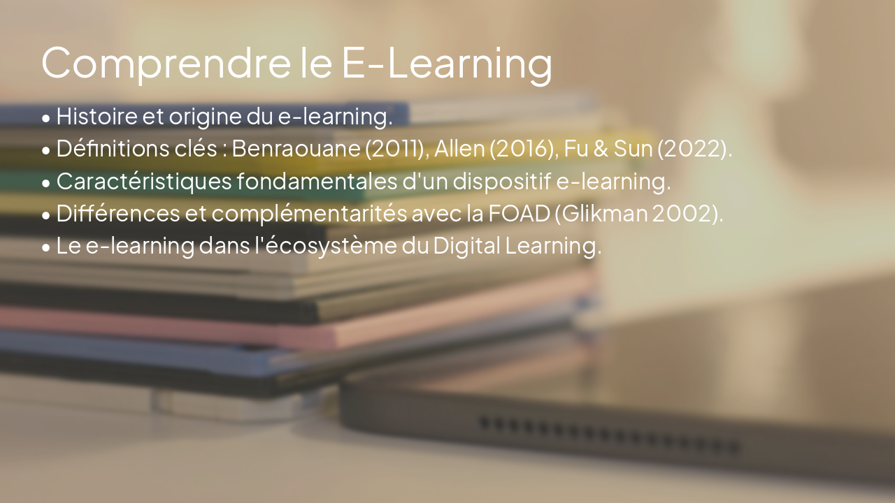 Slide 7 - Comprendre le E-Learning