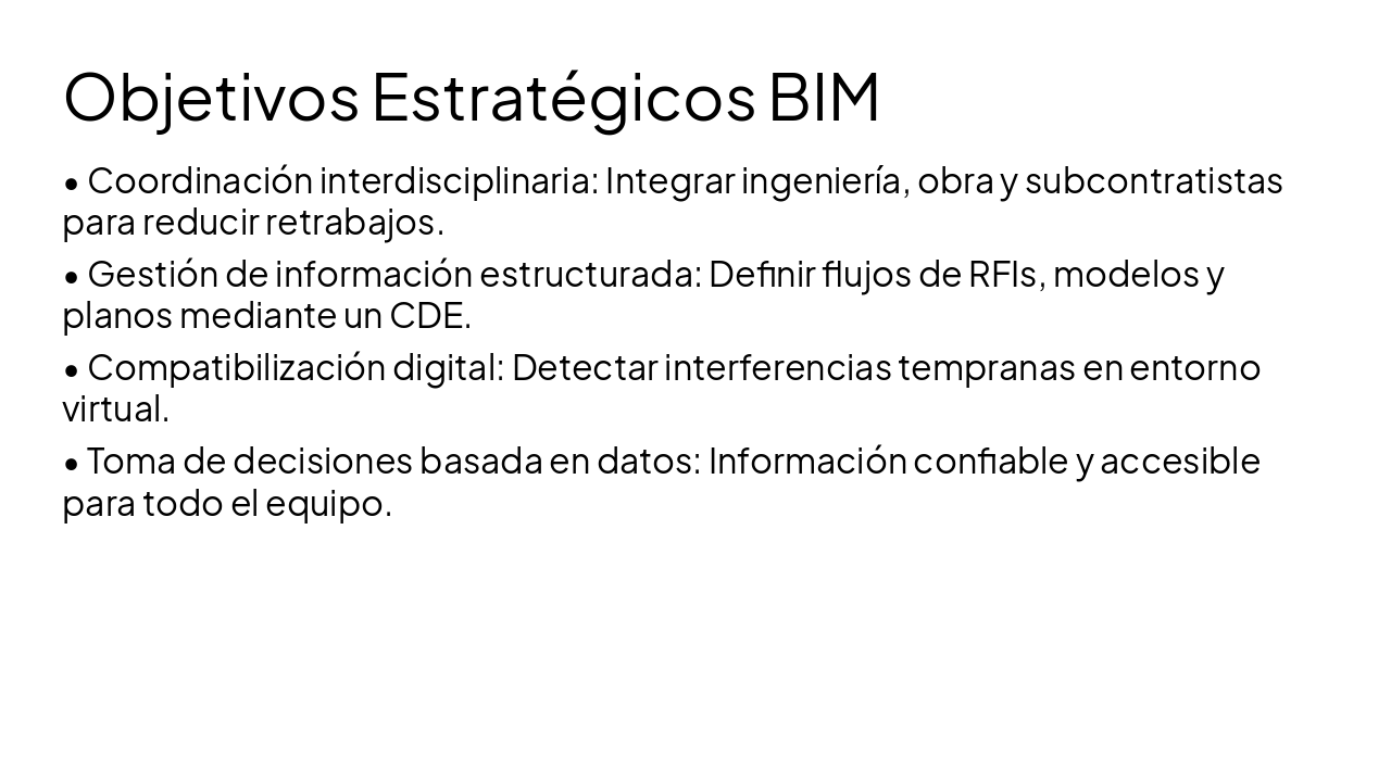 Slide 3 - Objetivos Estratégicos BIM