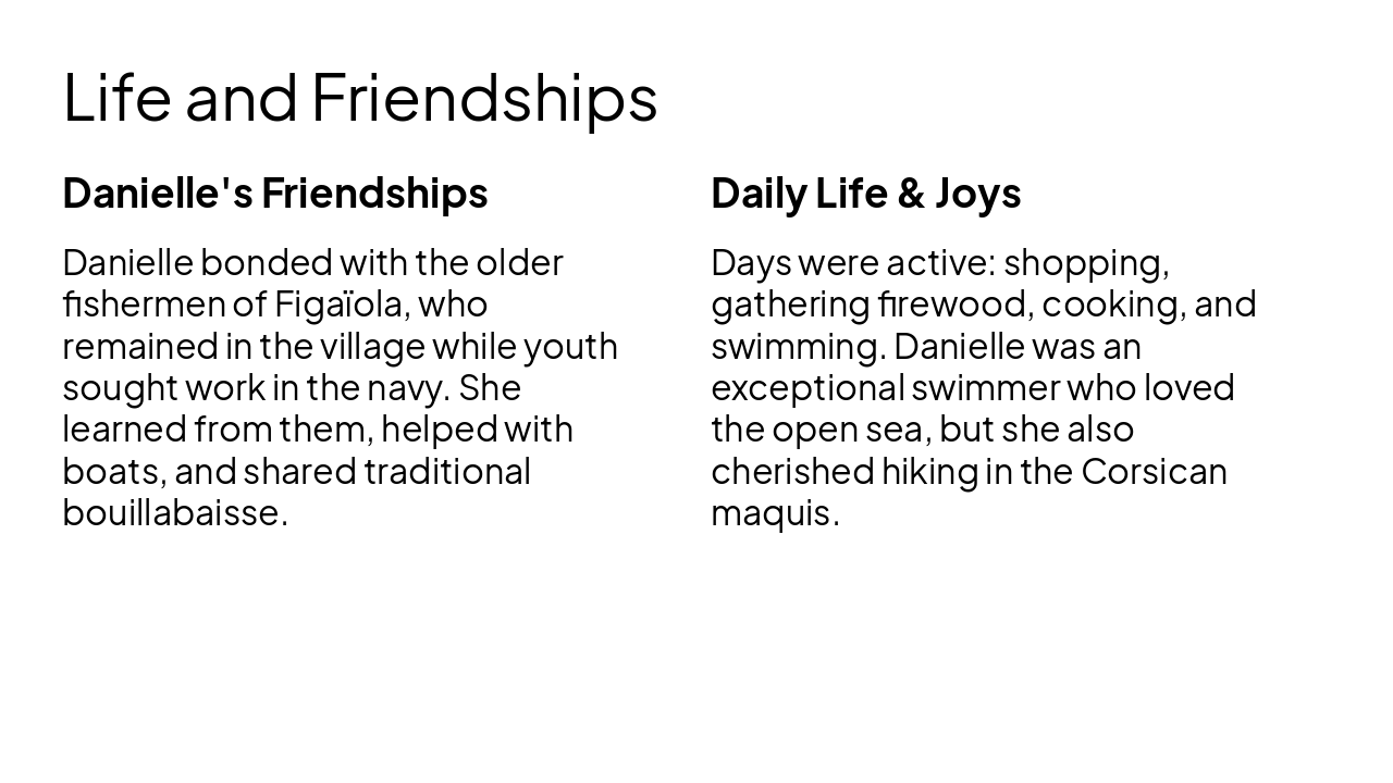 Slide 8 - Life and Friendships
